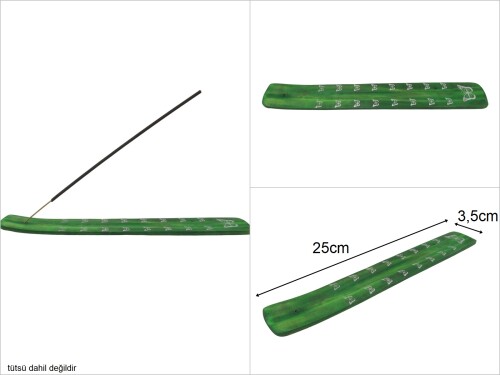 sd44575 tütsü yakma aparatı desenli yeşil - 