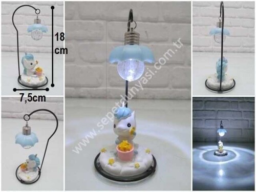 sd44914 ışıklı unicorn biblo - 