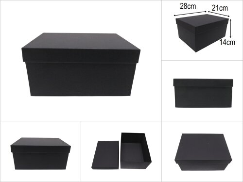 sd45175 dikdörtgen siyah no5 hediye saklama kutusu - 