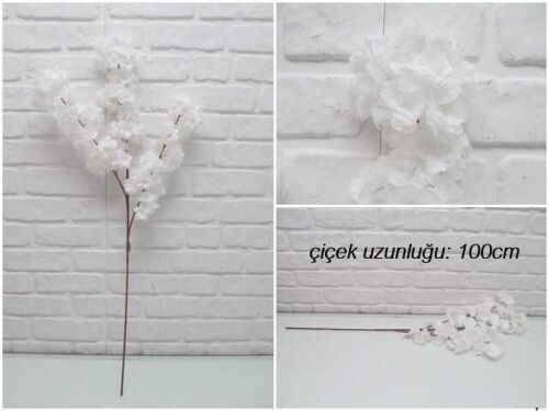 sd45375 beyaz yapay bahar dalı çiçeği - 1