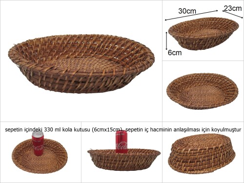 sd45497 oval rattan sepet - 