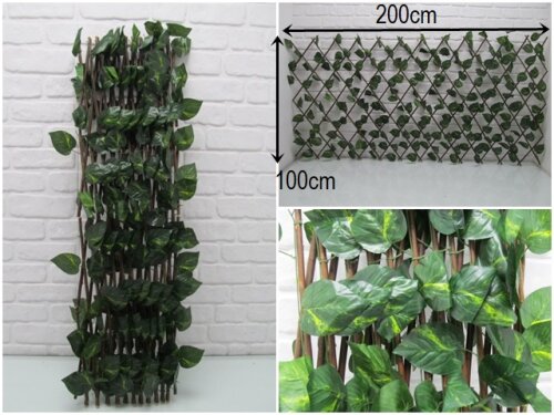 sd45664 akordiyon çitli yapay sarmaşık pano - 