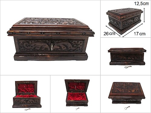 sd45752 el oyması ceviz kilitli kutu - 