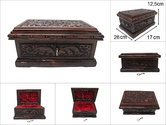 sd45752 el oyması ceviz kilitli kutu - 1