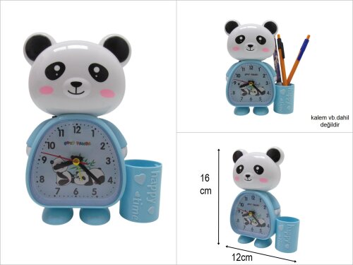 sd45953 panda alarmlı saat kalemlik - 