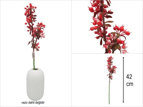 sd46243 dekoratif yapay plastik boncuk çiçek - 