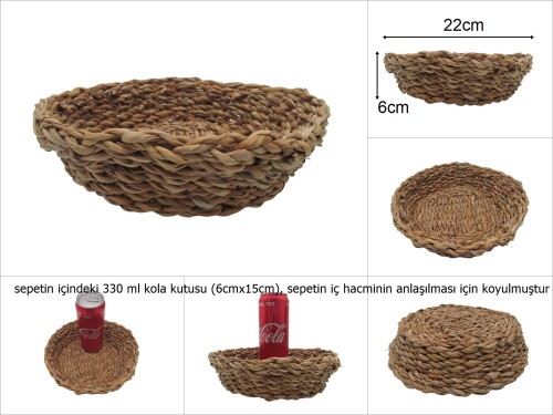 sd46288 yuvarlak hasır sepet - 