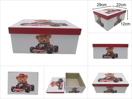 sd46416 ayıcık desenli no6 düzenleyici hediye kutusu - 