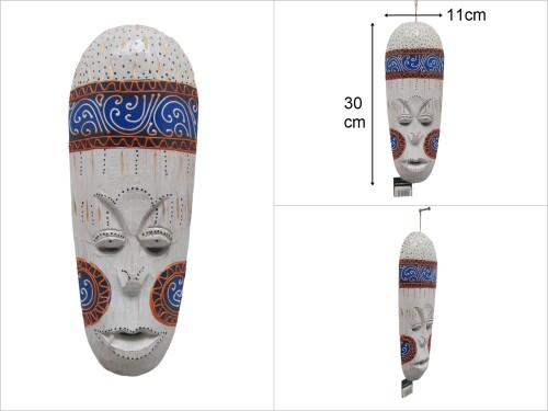 sd46504 otantik desenli ahşap mask - 