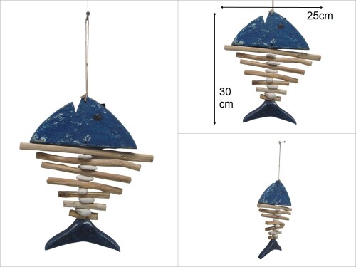 sd46518 dekoratif ahşap KILÇIK BALIK - 