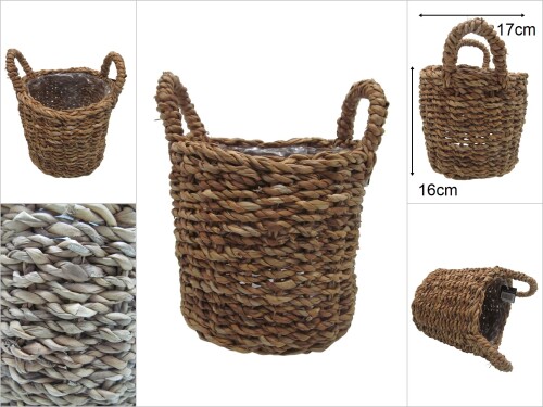 sd46666 kulplu yuvarlak no2 derin hasır sepet - 