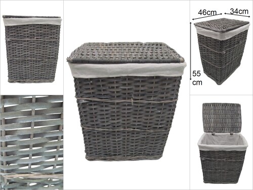 sd46673 dikdörtgen kapaklı no3 derin sepet - 