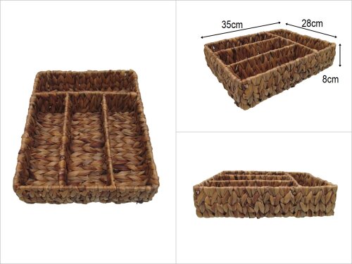 sd46766 bölmeli hasır sepet düzenleyici - 