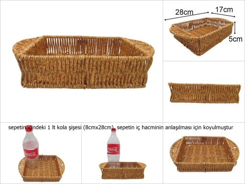 sd46820 pvc rattan örme no1 tepsi - 