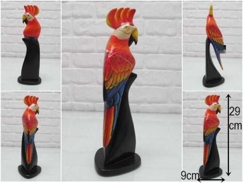 sd46913 dekoratif ahşap papağan - 1