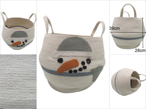 sd47009 kardan adam dekorlu ip örgü düzenleyici depolama - 