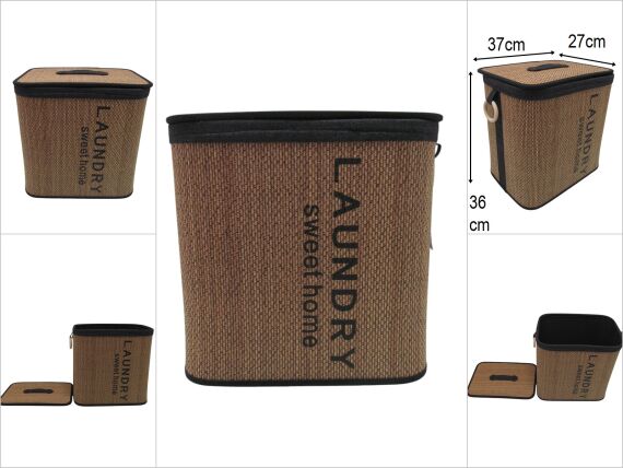 sd47133 dekoratif kapaklı no2 derin sepet - 1