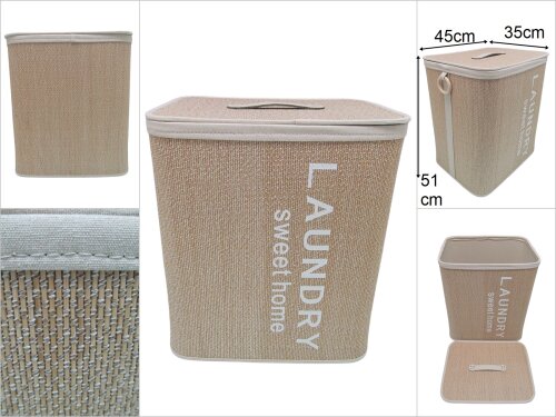 sd47139 dekoratif kapaklı no4 derin sepet - 