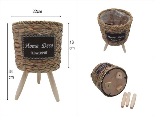 sd47186 ahşap ayaklı saksılık no1 - 