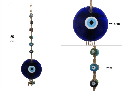 sd47210 dekoratif makrome nazar boncuğu - 