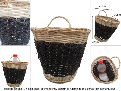 sd47285 dekoratif kapı duvar sepeti - 