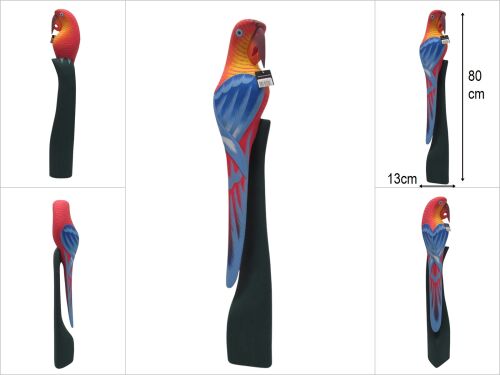 sd47292 dekoratif ahşap oyma papağan - 