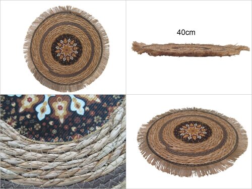 sd47293 püsküllü dekorlu hasır amerikan servis - 