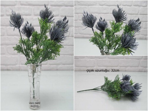 sd47412 plastik yapay çiçek mavi - 