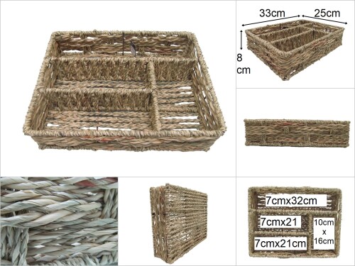 sd47478 bölmeli hasır sepet - 