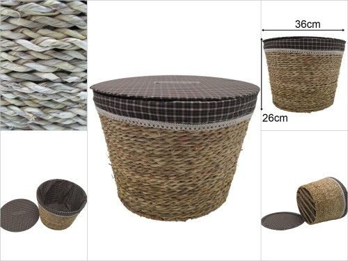 sd47487 kapaklı hasır sepet no2 - 