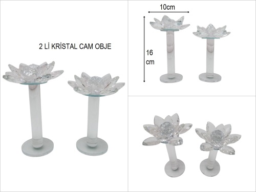 sd47596 kristal 2 li lotus cam dekor - 