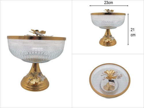 sd47612 kapaklı cam obje - BU ÜRÜN SADECE MAĞAZADAN SATIŞ