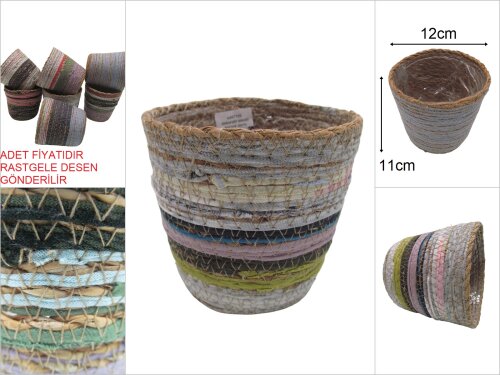 sd47709 dekoratif tekstil karışık derin hasır sepet - 