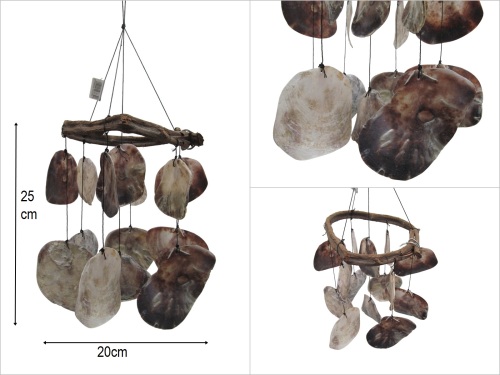 sd47951 dal çatılı naturel sedef rüzgar çanı - 