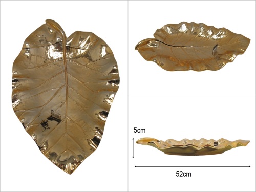 sd47974 yaprak tabak gold - BU ÜRÜN SADECE MAĞAZADAN SATIŞ