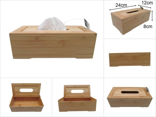 sd48004 kapaklı bambu peçetelik - 