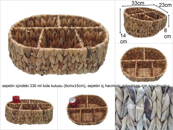 sd48071 bölmeli hasır sepet - 1