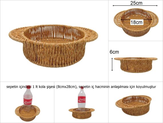 sd48157 pvc rattan örme yuvarlak no1 tepsi - 1