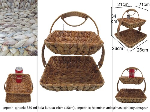 sd48202 2 katlı kare hasır servis sunum - 