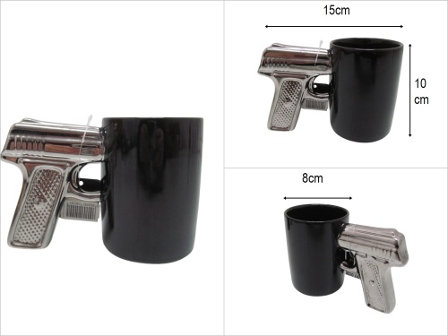 sd48238 porselen silahlı kupa bardak - 