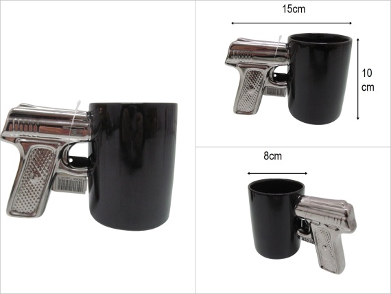 sd48238 porselen silahlı kupa bardak - 1