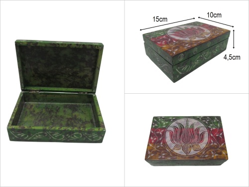 sd48244 obsidyen taşı dekoratif dikdörtgen kutu - 