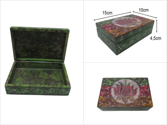 sd48244 obsidyen taşı dekoratif dikdörtgen kutu - 1