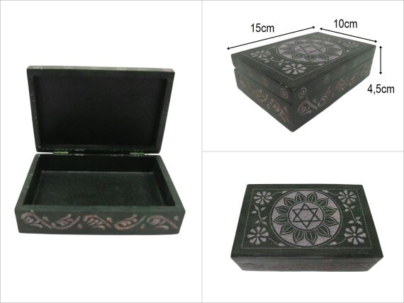 sd48247 obsidyen taşı dekoratif dikdörtgen kutu - 1