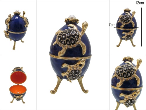 sd48289 KAPLUMBAĞA YUMURTA sawaroski taşlı - 