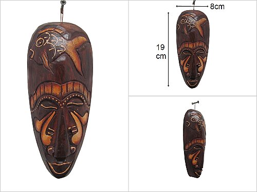 sd48329 otantik ahşap mask 20cm - 