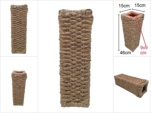 sd48456 dekoratif hasır sepet vazo - 