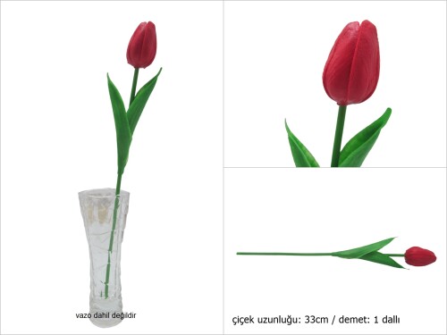sd48529 yapay kırmızı ıslak lale - 