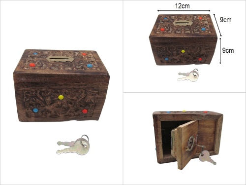 sd48540 no:1 ahşap el boncuklu kumbara - 