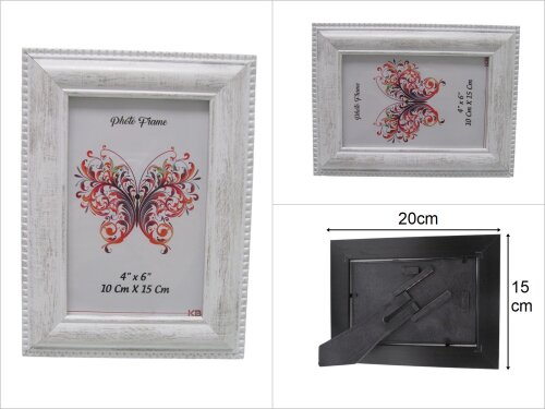 sd48574 eskitme beyaz 10x15cm fotoğraf çerçevesi - 